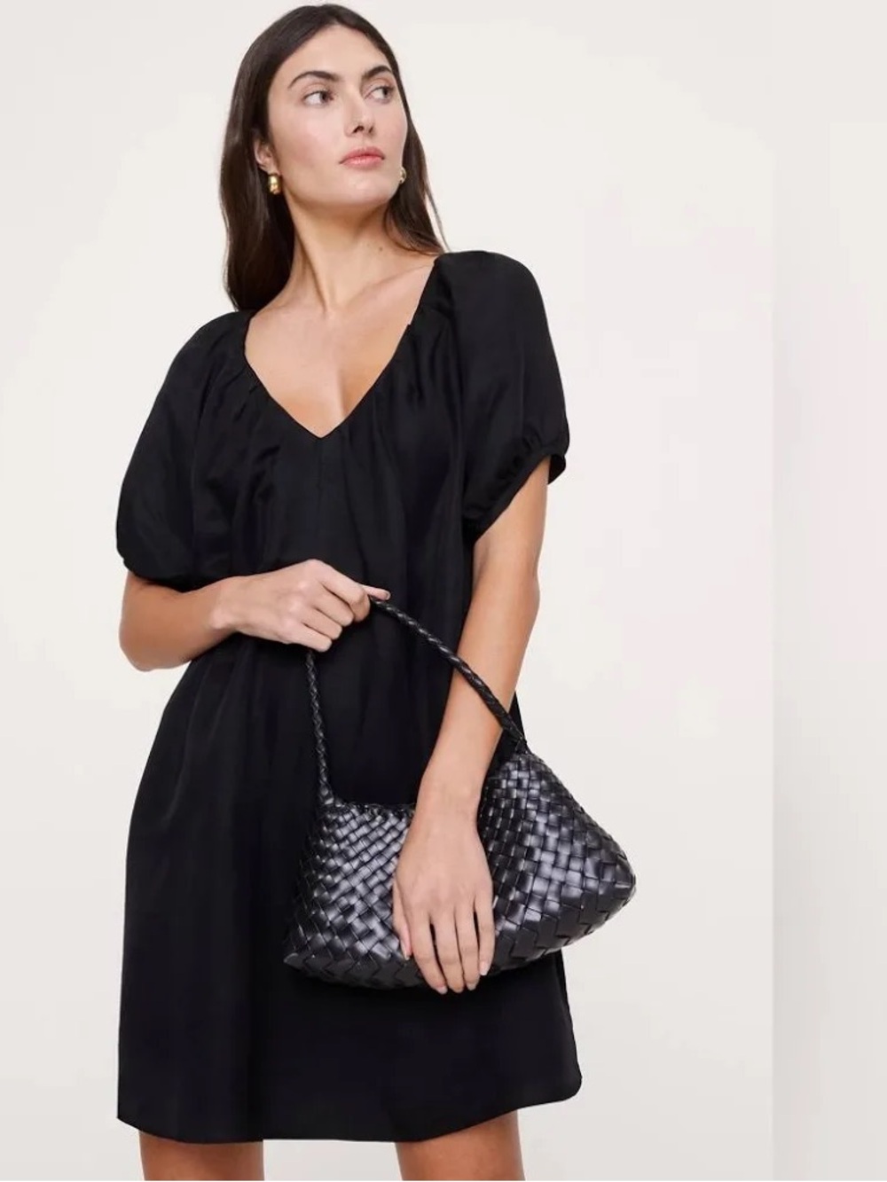 BR Linen Blend SS Easy Dress